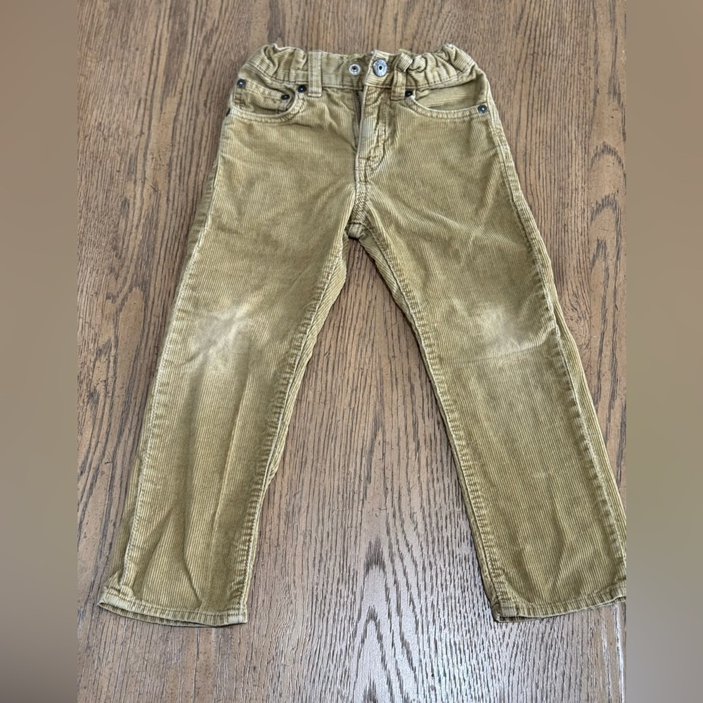Baby Gap Corduroy Pants 4T Acorn Brown 5 Pocket Elastic Waist